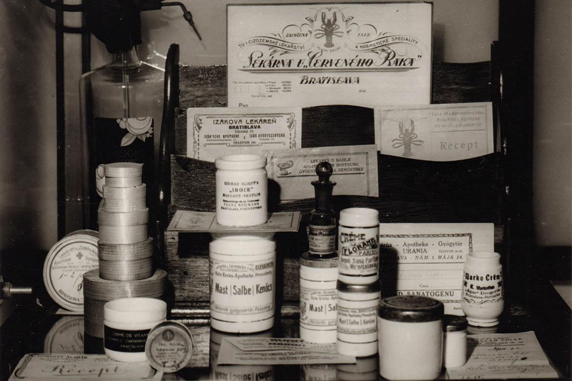 Expozícia Múzea farmácie v roku 1979